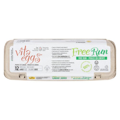 Vita Eggs Free Run Large 12 Count