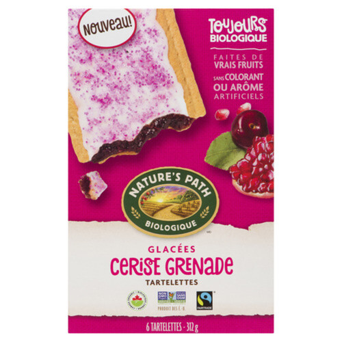 Nature's Path Organic Toaster Pastry Cherry Pomegranate 6 x 52 g