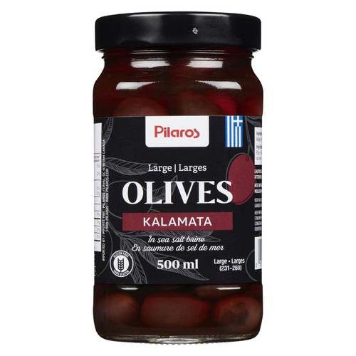 Pilaros Kalamata Whole Olives Large 500 ml