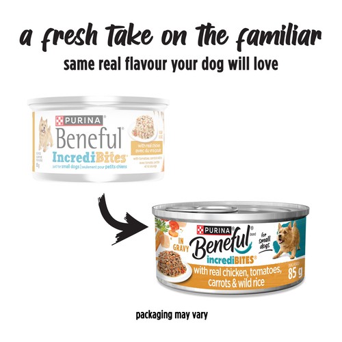 Beneful IncrediBites Wet Dog Food Real Chicken In Gravy 85 g