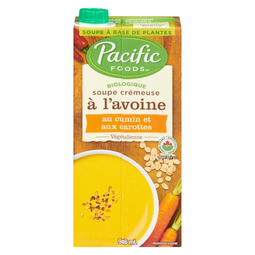 Pacific Foods Organic Oat Soup Cumin Carrot 946 ml
