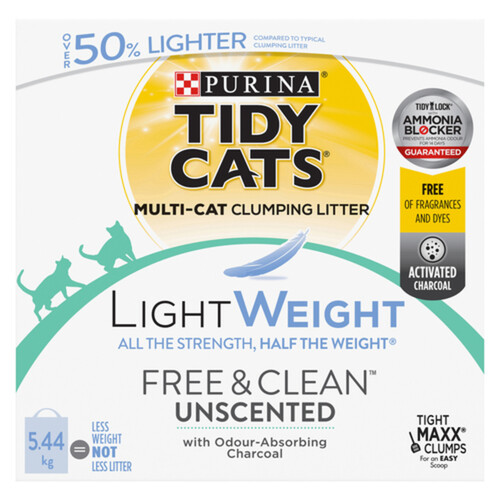 Tidy Cats Cat Litter LightWeight Free & Clean Unscented 5.44 kg