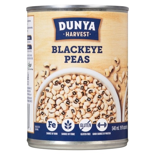 Dunya Harvest Gluten-Free Canned Blackeye Peas 540 ml