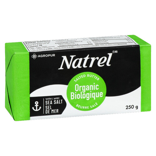 Natrel Organic Salted Butter 250 g