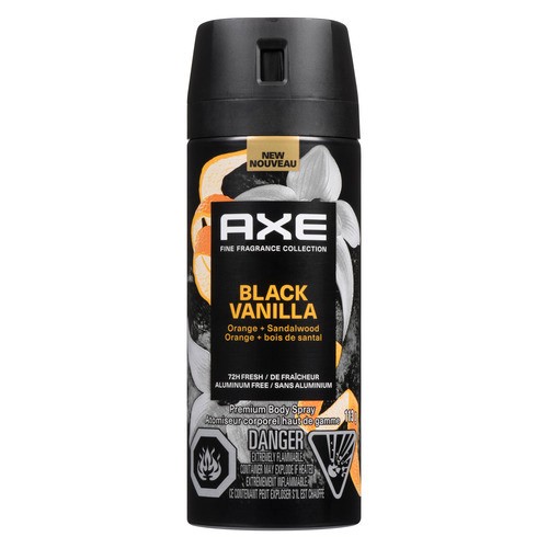 Axe Premium Body Spray Black Vanilla Orange + Sandalwood 113 g