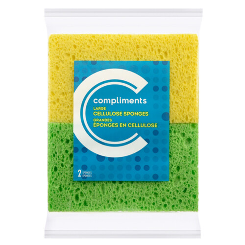 Compliments Sponge Large Cellulose 2 Pack