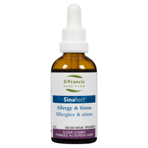 St. Francis Herb Farm Herbal Remedies Cold + Flu Tincture Sinafect 50 ml