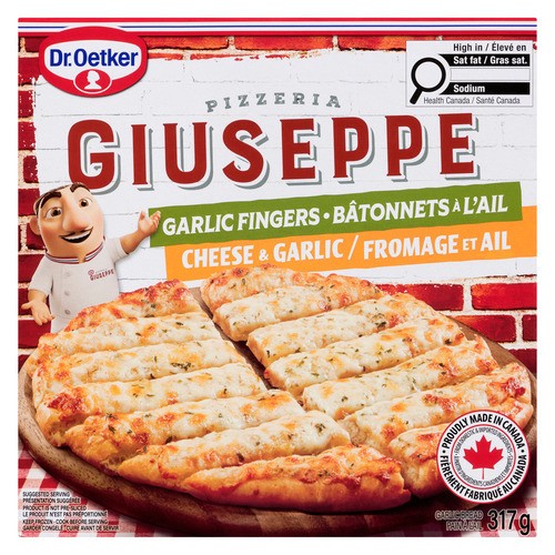Dr. Oetker Giuseppe Pizzeria Garlic Bread Fingers Cheese & Garlic 317 g (frozen)