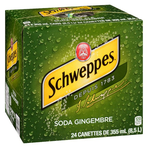 Schweppes Ginger Ale 24 x 355 ml (cans) 