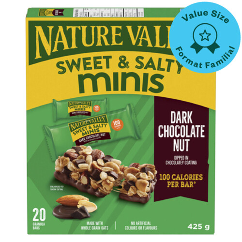 Nature Valley Sweet & Salty Minis Granola Bars Dark Chocolate Nut 425 g