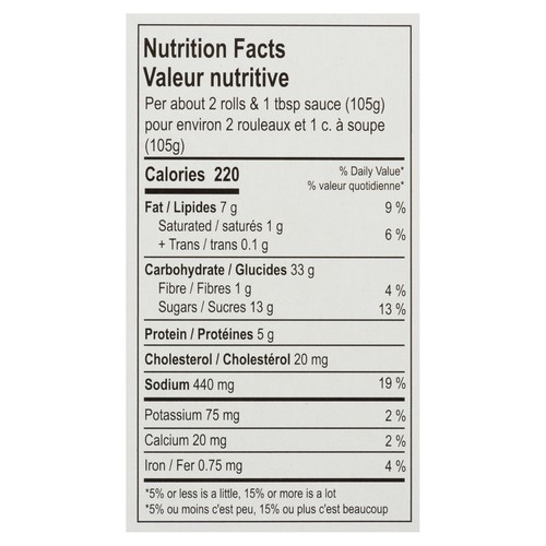 Aqua Star Shrimp Spring Rolls 425 g (frozen)