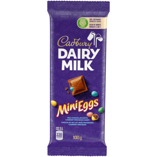 Cadbury Dairy Milk Mini Eggs Easter Chocolatey Candy Bar Easter Treats 100 g