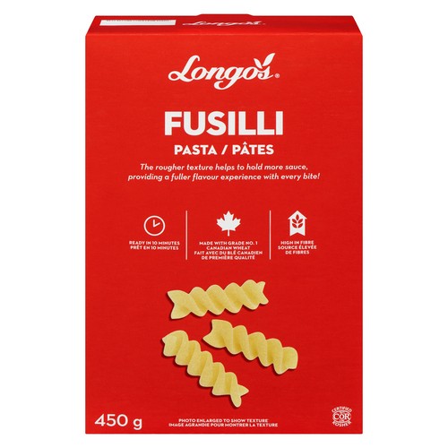 Longo's Dry Pasta Fusilli 450 g