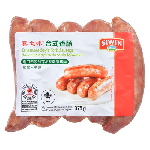 Siwin Frozen Pork Sausage Taiwanese Style 375 g