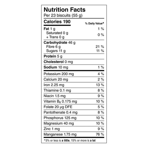 Kellogg's Mini Wheat Cereal Original 650 g