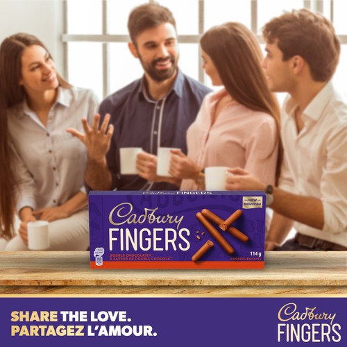 Cadbury Fingers Cookie Double Chocolatey 114 g