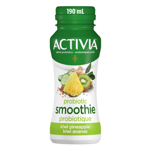 Activia Probiotic Smoothie Kiwi Pineapple & Cucumber 190 ml