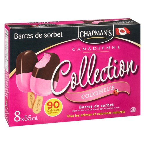 Chapman's Sweet Canadian Options Ice Cream Bars Lady Bug 8 Pack 440 ml