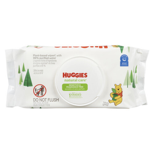 Huggies Baby Wipes Natural Care Sensitive Unscented 56 Count