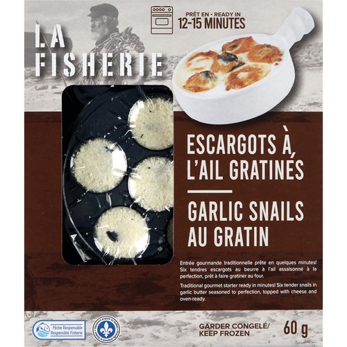 La Fisherie Frozen Garlic Snails Au Gratin 60 g