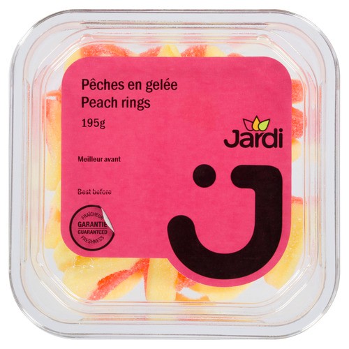 Les Aliments Jardi Candy Jelly Ring Peaches 195 g