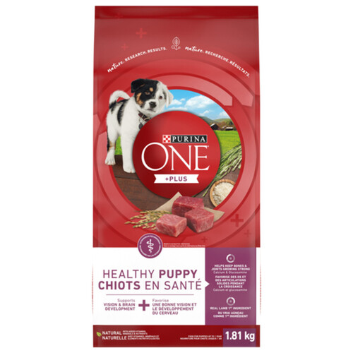 Purina ONE Dry Puppy Food +Plus Healthy Puppy Formula Lamb 1.81 kg