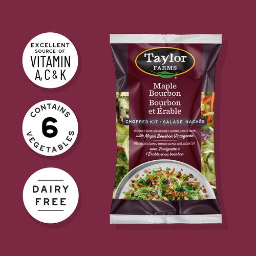 Taylor Farms Chopped Salad Kit Maple Bourbon Bacon 315 g
