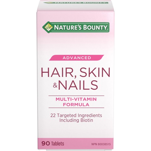 Nature's Bounty Multi-Vitamins Hair Skin & Nails Advanced Tablets 90 Count