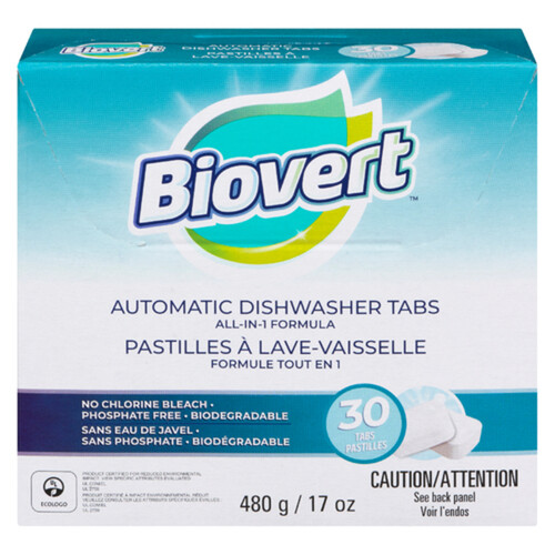 Biovert Dishwasher Tabs All In One 480 g