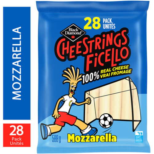 Black Diamond Cheestrings Cheese Snack Mozzarella 28 Pack 588 g