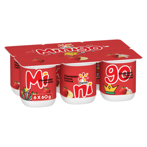 Yop 2% Minigo Duo Kids SnackVariety Pack  6 x 60 g