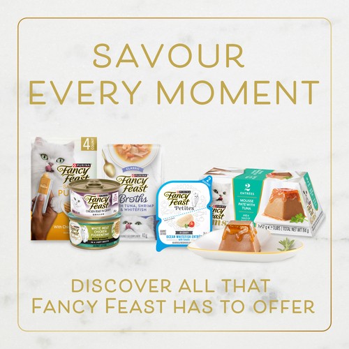 Purina Fancy Feast Savoury Puree Naturals Wet Cat Food Variety Pack 16 x 10 g (160 g)