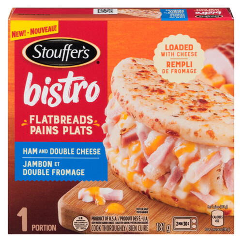 Stouffer's Frozen Bistro Flatbread Ham & Double Cheese 184 g