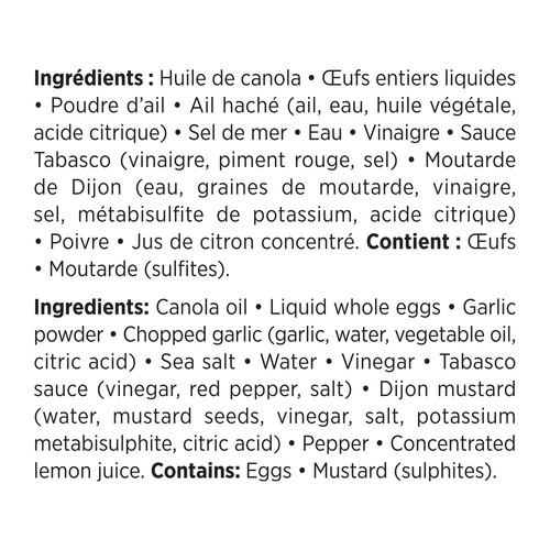 Cuisine Poirier Mayonnaise Caesar 340 ml