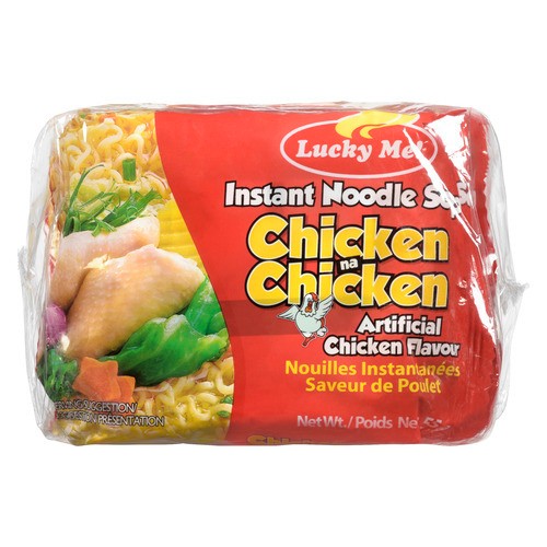 Lucky Me Instant Noodles Soup Artificial Chicken Flavour 6 x 55 g