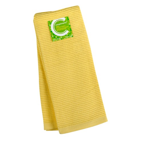 Compliments Terry Kitchen Towels Yellow 2 Count