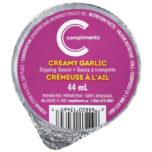 Compliments Dipping Sauce Creamy Garlic 44 ml