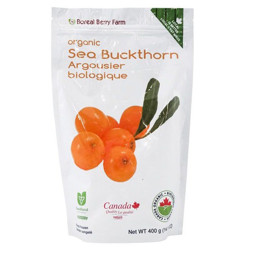 Boreal Frzn Organic Sea Buckthorn 400 g (frozen)