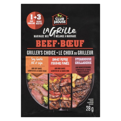 Club House La Grille Marinade Mix Beef 28 g