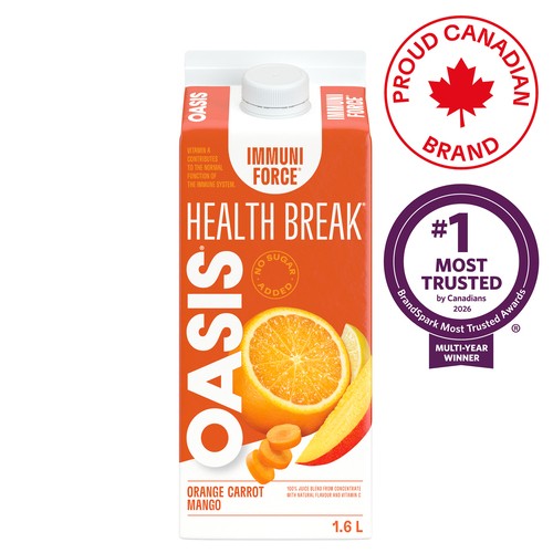 Oasis Health Break Juice Immuniforce Orange Carrot Mango 1.6 L