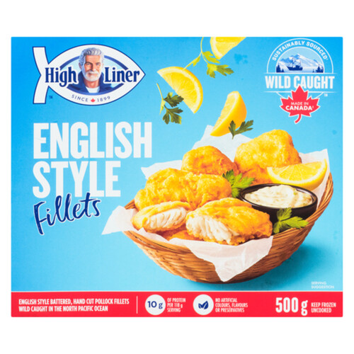 High Liner Family Favourites Frozen Fillets English Style Battered 500 g