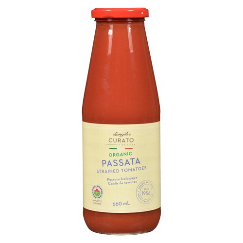 Longo's Curato Organic Passata Strained Tomatoes 660 ml