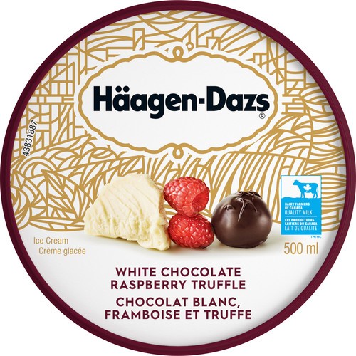 Häagen-Dazs White Chocolate Raspberry Truffle Ice Cream 500 ml