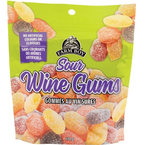 Farm Boy Soft Candy Sour Wine Gums 170 g