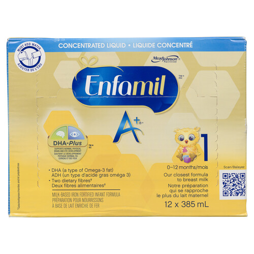 Enfamil A+ Concentrate Infant Formula 12 x 385 ml