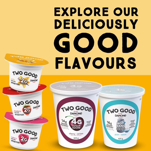Two Good Low Sugar Yogurt Strawberry 4 x 95 g