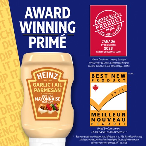 Heinz Mayonnaise Style Sauce Garlic Parmesan 340 ml