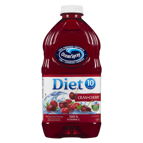 Ocean Spray Diet Beverage Cranberry Cherry 1.89 L