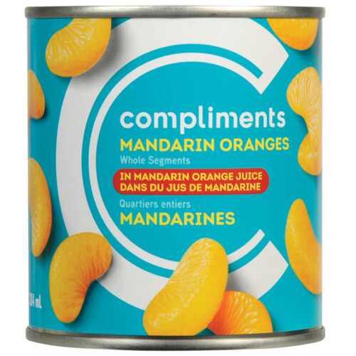 Compliments Canned Mandarin Oranges Whole Segments In Juice 284 ml