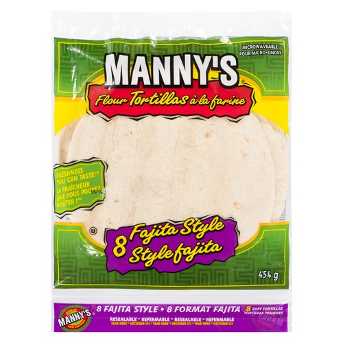 Manny's Flour Fajitas 454 g